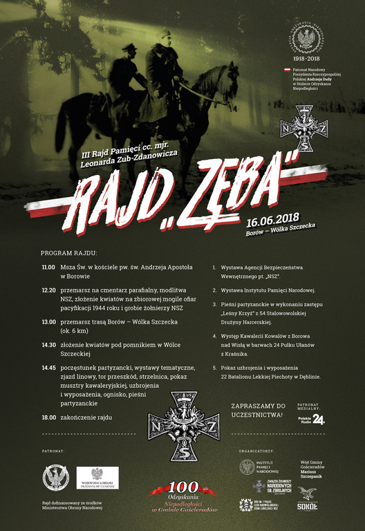 plakat rajdu Zub - Zdanowicza (link otworzy duże zdjęcie)
