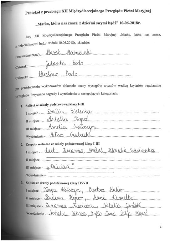 wyniki konkursu (link otworzy duże zdjęcie)