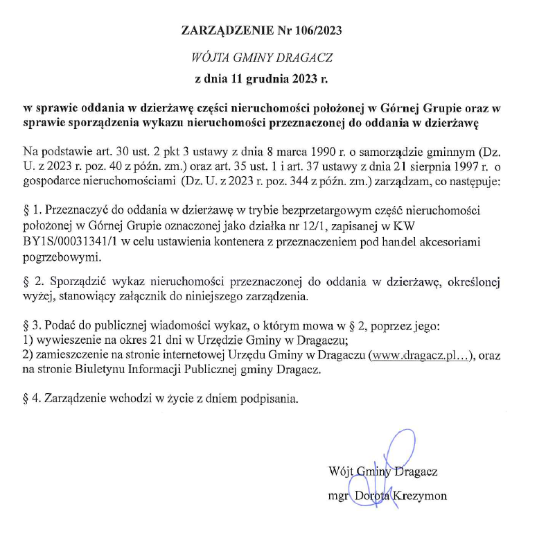 Zarządzenie (link otworzy duże zdjęcie)