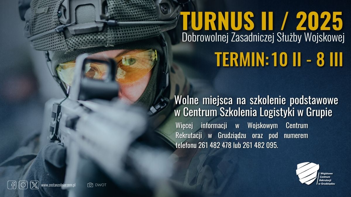 Plakat - Turnus Dobrowolnej Zasadniczej Służby Wojskowej (link otworzy duże zdjęcie)