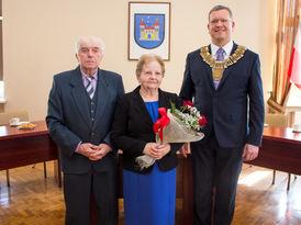 Jubilaci z burmistrzem Żnina
