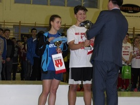 Wręczanie nagród zawodnikom klubu