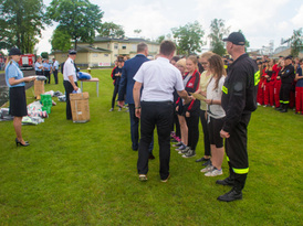 Burmistrz Żnina i Przewodniczący Rady Miejskiej w Żninie składają gratulacje strażakom