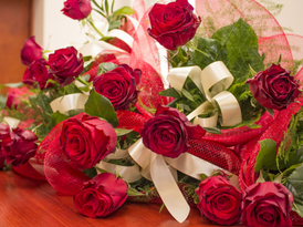 Bukiet czerwonych róż