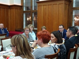 Spotkanie członków Sejmiku Organizacji Pozarządowych Województwa Kujawsko-Pomorskiego w Toruniu z Rz