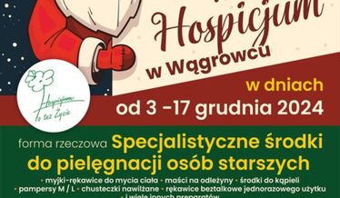 plakat Mikołajkowa zbiórka dla Hospicjum