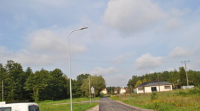 Ulica z wybudowanym oświetleniem