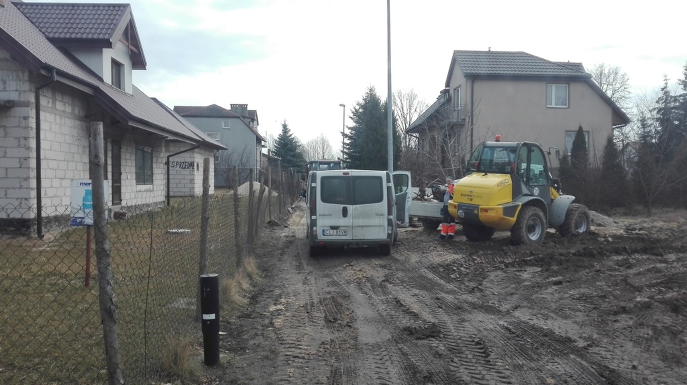 ul. Lema w trakcie przebudowy
