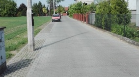Widok drogi po zakończeniu inwestycji