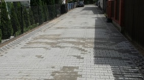 widok drogi po zakończeniu inwestycji