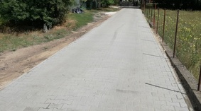 widok drogi po zakończeniu inwestycji