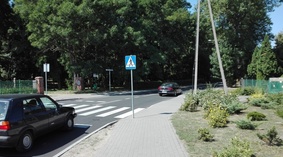widok drogi w Służewie po remoncie