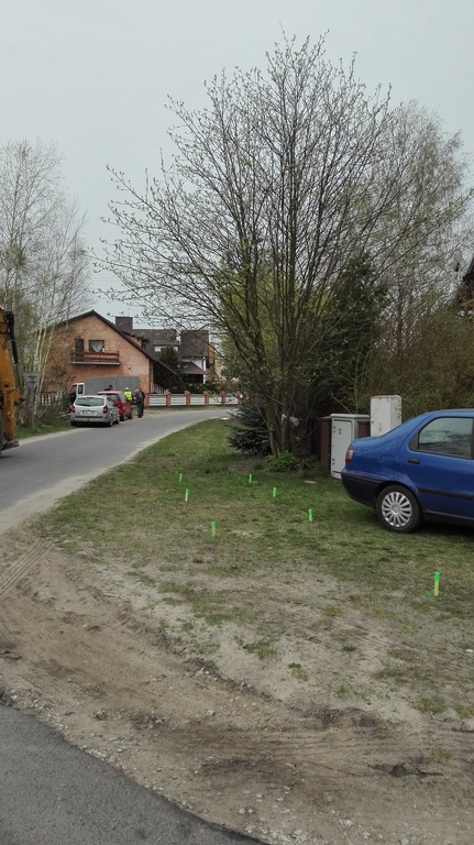 widok ul. Krótkiej przed rozpoczęciem zadania