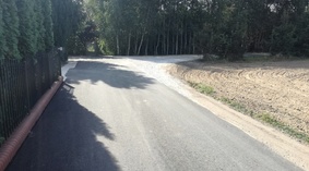 widok drogi po zakończeniu inwestycji