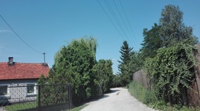 widok drogi przed rozpoczęciem prac