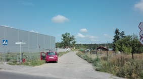 widok drogi przed rozpoczęciem prac