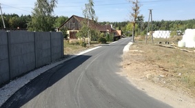 widok drogi po zakończeniu inwestycji