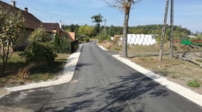 widok drogi po zakończeniu inwestycji