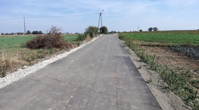 widok drogi po zakończeniu inwestycji