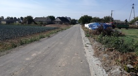 widok drogi po zakończeniu inwestycji