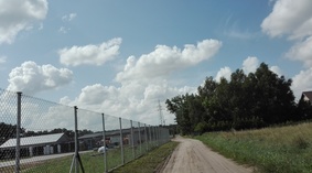 widok drogi przed rozpoczęciem prac