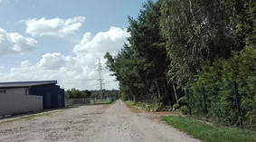 widok drogi przed rozpoczęciem prac