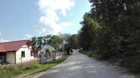 widok drogi przed rozpoczęciem prac