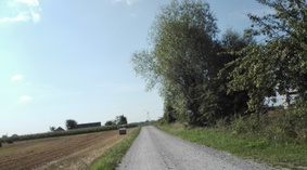 widok drogi przed rozpoczęciem prac