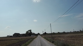widok drogi przed rozpoczęciem prac