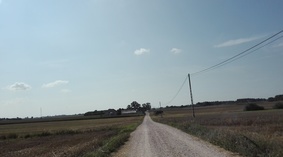 widok drogi przed rozpoczęciem prac