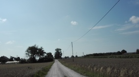 widok drogi przed rozpoczęciem prac