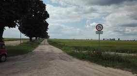 widok drogi przed przebudową