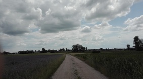 widok drogi przed rozpoczęciem prac
