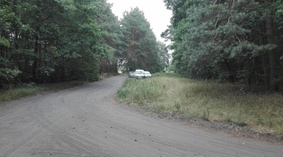 widok drogi przed rozpoczęciem prac