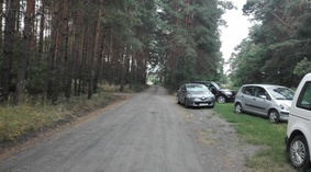 widok drogi przed rozpoczęciem prac