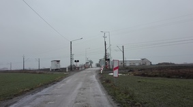 widok drogi przed rozpoczęciem prac