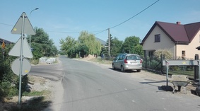 widok ulicy przed rozpoczęciem prac