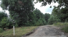 widok ulicy przed rozpoczęciem prac