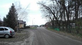widok ulicy przed rozpoczęciem prac
