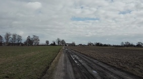 widok drogi przed rozpoczęciem prac