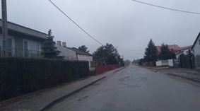 widok drogi przed rozpoczęciem prac