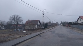 widok drogi przed rozpoczęciem prac