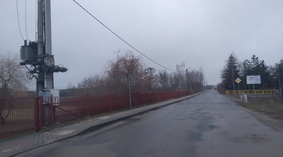 widok drogi przed rozpoczęciem prac