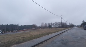 widok drogi przed rozpoczęciem prac