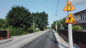 19.07.2021r rozpoczęto układanie warstwy wyrównawczej mieszanką mineralno - asfaltową