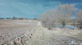 widok drogi przed rozpoczęciem prac