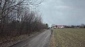widok drogi przed rozpoczęciem prac
