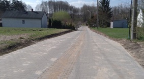 widok drogi po zakończeniu prac
