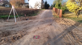 widok drogi przed rozpoczęciem prac