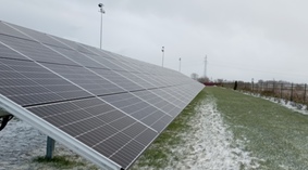 Stadion Stawki. Zamontowana instalacja fotowoltaiczna o mocy 31,125 KW
